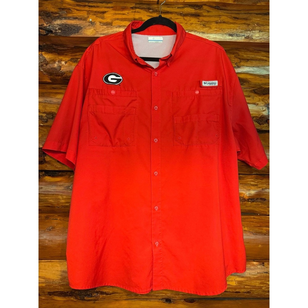 Columbia PFG‎ Georgia Bulldogs Shirt Size XL